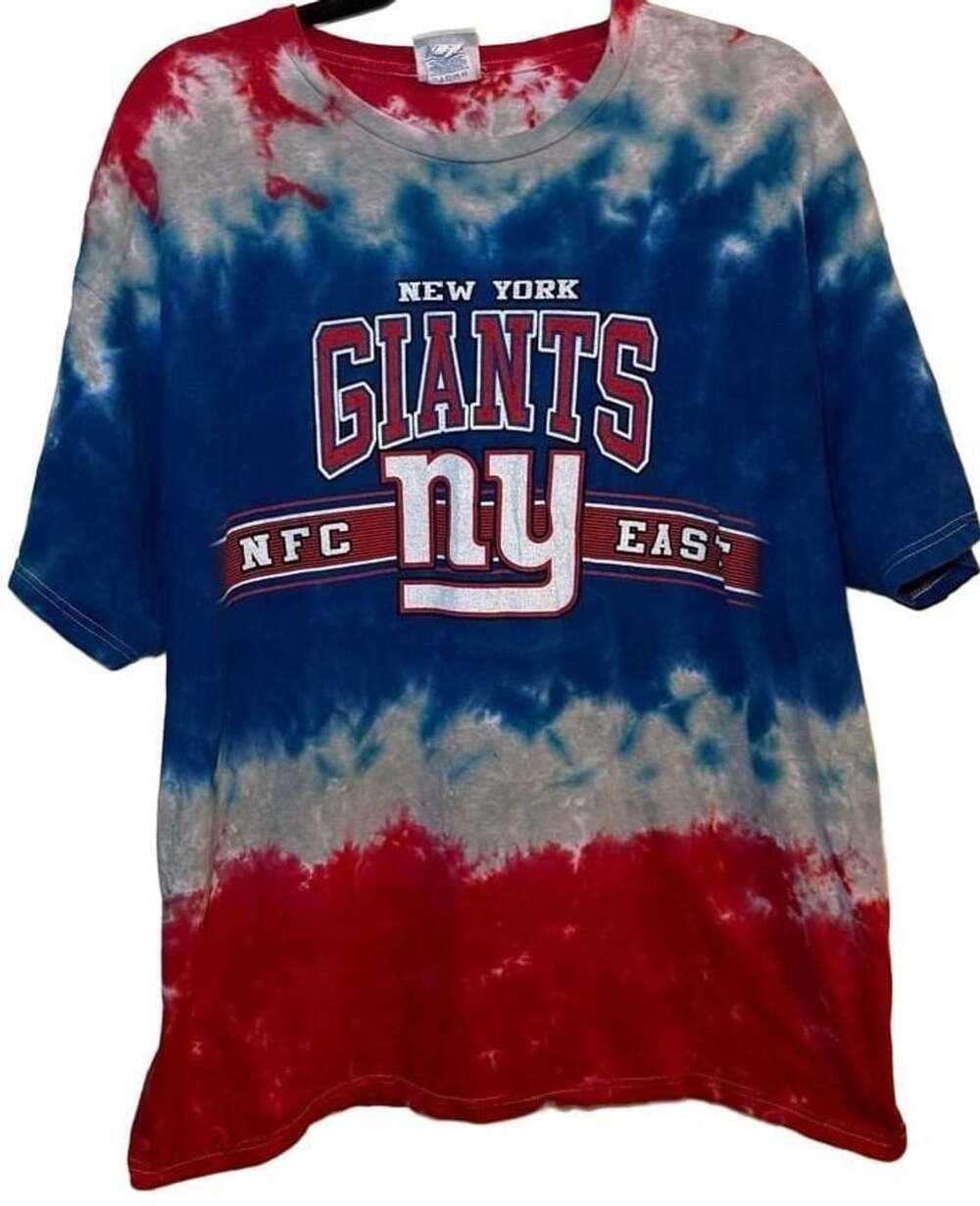 NFL Team Apparel New York Giants Football Tie Dye T-Shirt XL